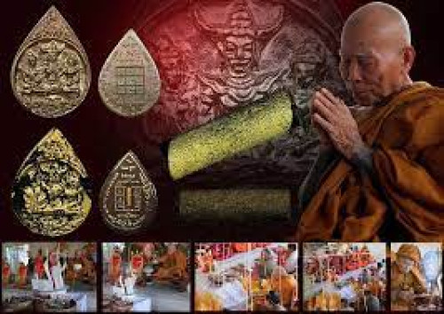 พญาเขาคำ รุ่นแรก เนื้อว่านปิดทองฝังตะกรุดสำริด 1 ดอก งครูบาวิมะละ สำนักสงฆ์พระธาตุดอยจอมแวะ 1