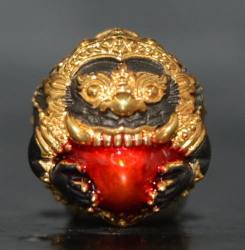 ลูกสะกดพระราหูแปลงฤทธิ์ เนื้อสัมฤทธิ์ชุบแบล็ค/ทอง อาจารย์เปลี่ยน หัทยานนท์ 2568