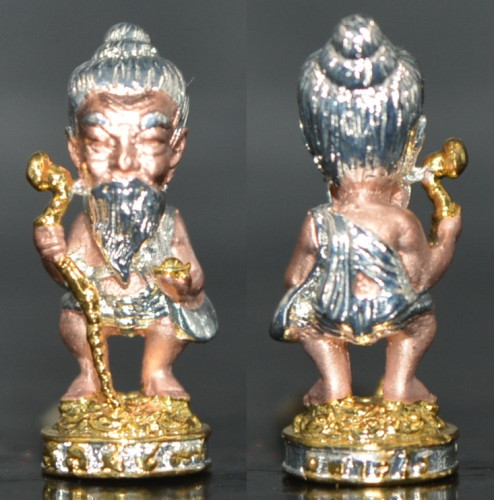 ชูชก ขอเงินล้าน มหาเศรษฐี เนื้อสัมฤทธิ์ชุบ 3K พระอาจารย์อำนาจ มหาวีโร 2568