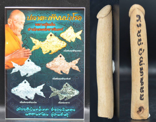 ปลัดขิกโคตรเศรษฐี ไม้ขนุน ยาว 3 นิ้ว หลวงปู่แม้น สำนักสงฆ์เขาจันทร์ 2565