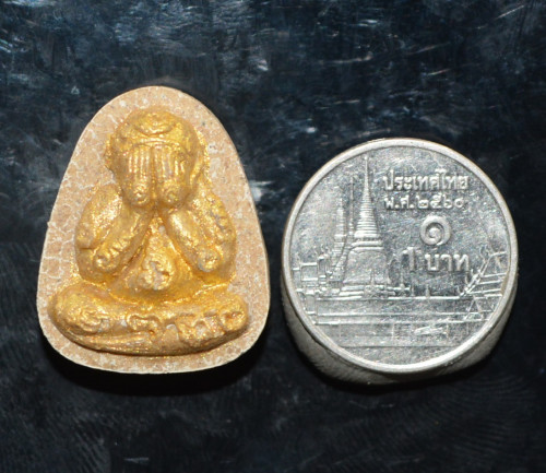 พระปิดตานอโม เนื้อผงพุทธคุณ หลวงพ่อพรหม วัดบ้านสวน 2556 1