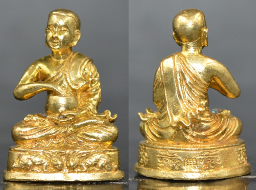 พระสิวลีจกบาตร ไหว้ครู54 เนื้อทองทิพย์อุดผง ครูบากฤษณะ สำนักสงฆ์เวฬุวัน นครราชสีมา 2554