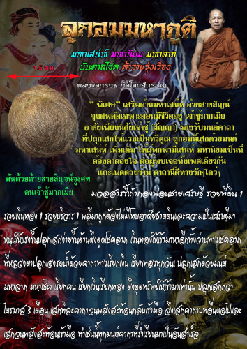 ลูกอมมหาภูตพันสายสิญจน์จูงศพ เนื้อผงดินป่าช้าผสมผงว่าน หลวงตารวม วัดโคกสำราญ 2569