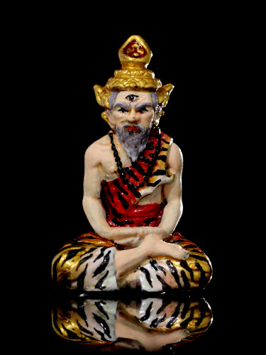 ฤาษีตาไฟ รุ่นปู่ให้รวย เนื้อสัตตะโลหะเพ้นท์สี หลวงตารวม วัดโคกสำราญ 2567