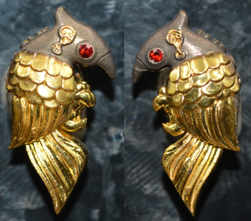 สาริกามหาหลง เนื้อขันลงหินชุบทองบางส่วน หลวงปู่ทองวัน วัดบ้านปากโดม 2568