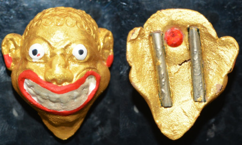 เจ้าเงาะจินดามณี เนื้อผงว่านยาผสมผงยาจินดามณี หน้าทอง อาจารย์เขียว 2557