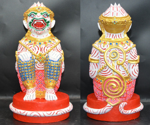 หนุมาน เนื้อแร่  เพ้นท์สี หลวงพ่อสำเนา วัดโพสังโฆ สิงห์บุรี 2558