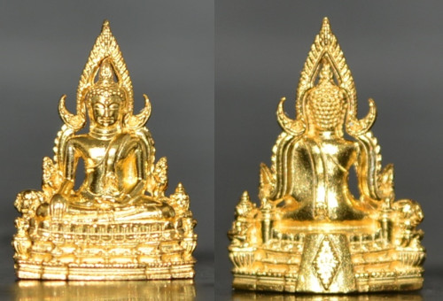 พระพุทธชินราช พิมพ์จิ๋ว ชุบทอง วัดพระศรีรัตนมหาธาตุวรมหาวิหาร 2568