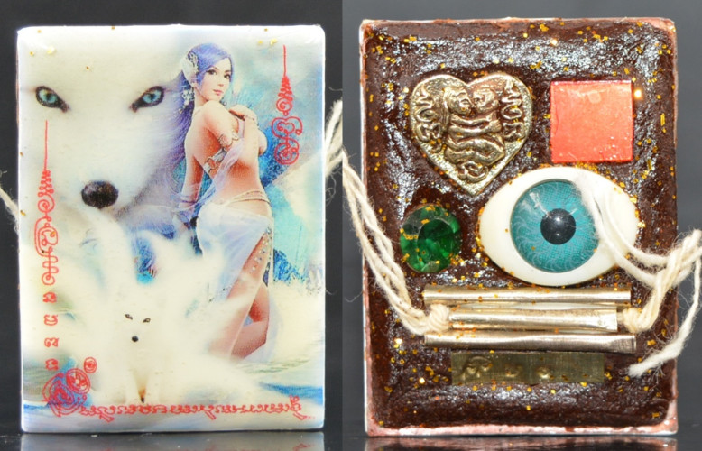 ล็อกเก็ตจิ้งจอกเก้าหาง ขนาดกลาง หลวงปู่อินทร์ สำนักสงฆ์คลองขี้เหล็ก 2568