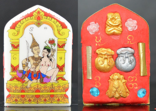 ล็อกเก็ตเพชรพญาธร ฉากขาว รุ่นเสน่ห์เวียงแหง ครูบาหน่อง วัดอุทัยธาราม 2568