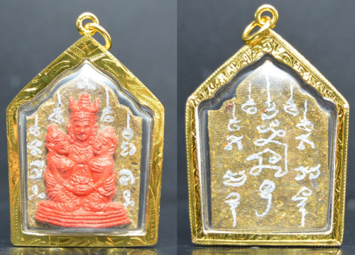 พระขุนแผนล้านนา พญาเขาคำ ทาชาดแดง รุ่นเสน่ห์นางครวญ แรงฤทธิ์อิทธินารี ครูบาหน่อง วัดอุทัยธาราม 2569