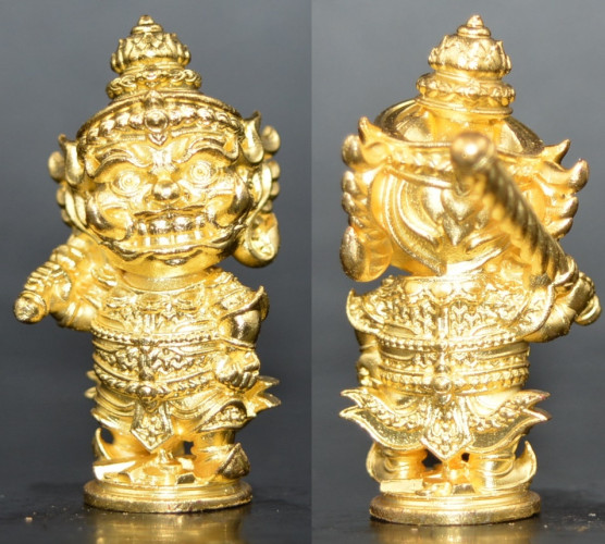 กุเวรน้อยเวสสะ ดวงเศรษฐี เนื้อสัมฤทธิ์ชุบทอง หลวงปู่เล็ง วัดหนองแก 2567 2