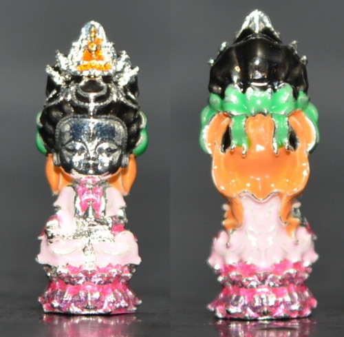 เจ้าแม่กวนอิมน้อยร้อยล้าน (จิ๋ว) เนื้อสัมฤทธิ์ชุบเงินลงยา พระอาจารย์อำนาจ สำนักปฏิบัติธรรมมหาวีโร 25
