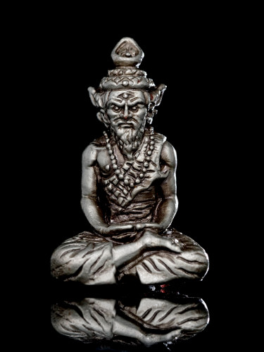 ฤาษีตาไฟ รุ่นปู่ให้รวย เนื้อเงินยวงชุบซาตินหลวงตารวม วัดโคกสำราญ 2567