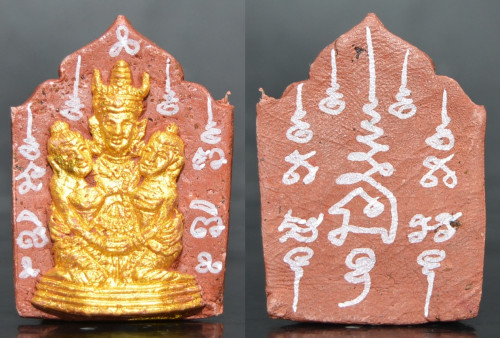 พระขุนแผนล้านนา พญาเขาคำ ทาทองหลังยันต์ รุ่นเสน่ห์นางครวญ แรงฤทธิ์อิทธินารี ครูบาหน่อง วัดอุทัยธาราม 2
