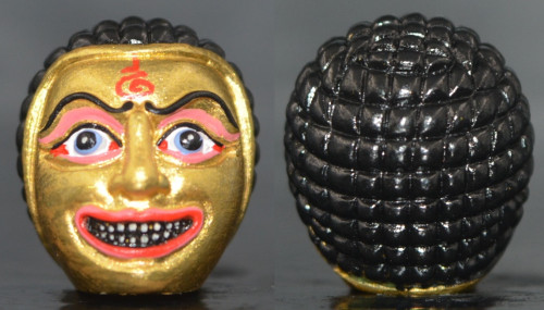 เศียรเจ้าเงาะ เรียกทรัพย์ จินดามณี เนื้อนิลรัตนา เพ้นท์สี ครูบาแบ่ง วัดบ้านโตนด 2568