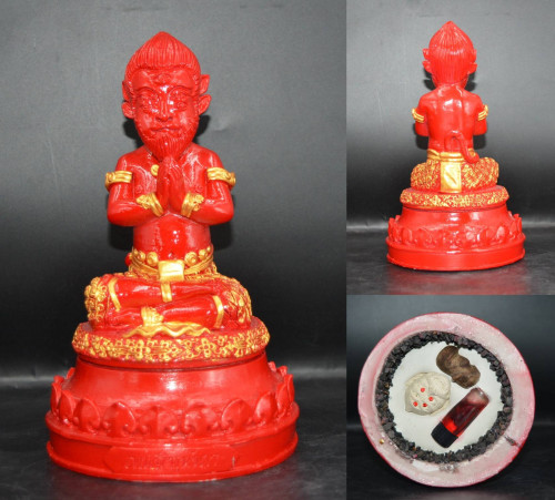 เทพสี่หูห้าตา เทวดาแปลง รุ่นมีไว้รวย เนื้อเรซิ่น ครูบาเหนือฤทธิ์ วัดสะพานดำ 2556