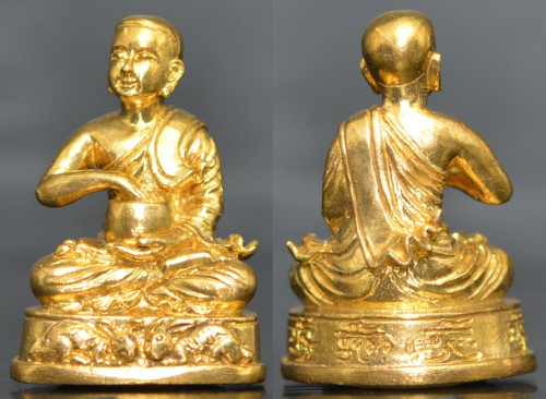 พระสิวลีจกบาตร ไหว้ครู54 เนื้อทองทิพย์อุดผง ครูบากฤษณะ สำนักสงฆ์เวฬุวัน นครราชสีมา 2554