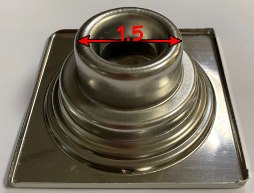 ตะแกรงกันกลิ่นSTLเหลี่ยมสวม 1.5-3