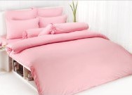 ผ้าปูที่นอน TOTO สีชมพู 3.5\'