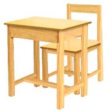 โต๊ะเก้าอี้นักเรียนไม้ยางพาราระดับประถมศึกษา