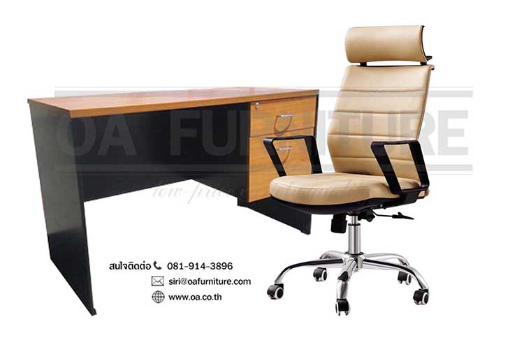 โต๊ะทำงาน 120  หน้า เมลามีน MD002