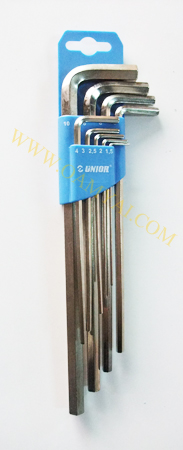 ประแจหกเหลี่ยมขาว-ยาว  (ชุด มิล) \'\'UNIOR\'\'