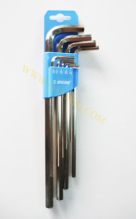ประแจหกเหลี่ยมขาว-ยาว  (ชุด นิ้ว) \'\'UNIOR\'\'