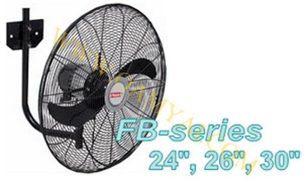 พัดลมติดผนัง ใบดำ 2 ใบพัด 26 นิ้ว รุ่น FB-65 TOSAKI