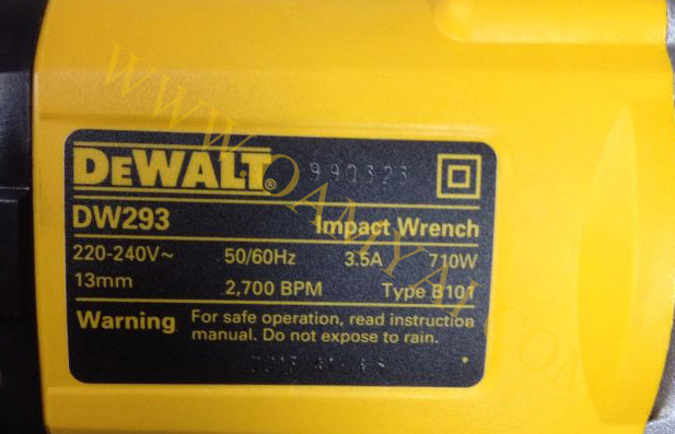บ็อคไฟฟ้า 1/2 นิ้ว 710 Watt รุ่น DW293  DEWALT 2