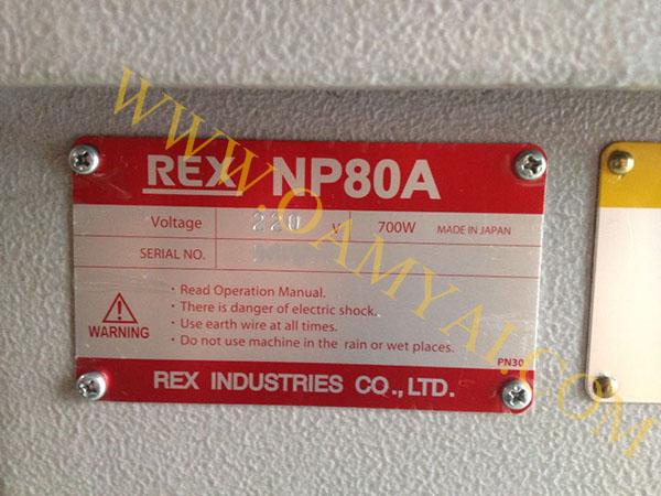 เครื่องต๊าปแป๊ปน้ำไฟฟ้า รุ่น NP80A  REX 5