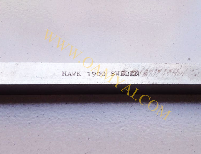 มีดกลึง ขนาด 1/2 นิ้ว x 8 นิ้ว เกรด 1900 HAWK 1