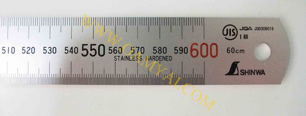 ฟุตสแตนเลส 60 cm (ซม.,มม.)  รุ่น H-101E SHINWA