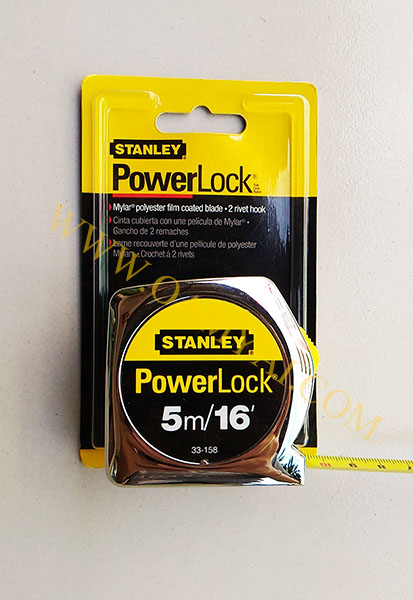 ตลับเมตร 5 เมตร POWER LOCK รุ่น 33-158  STANLEY