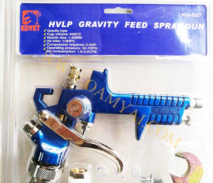 กาพ่นสี่กระป๋องบน (HLVP) รุ่น KV-827  KOVET 1