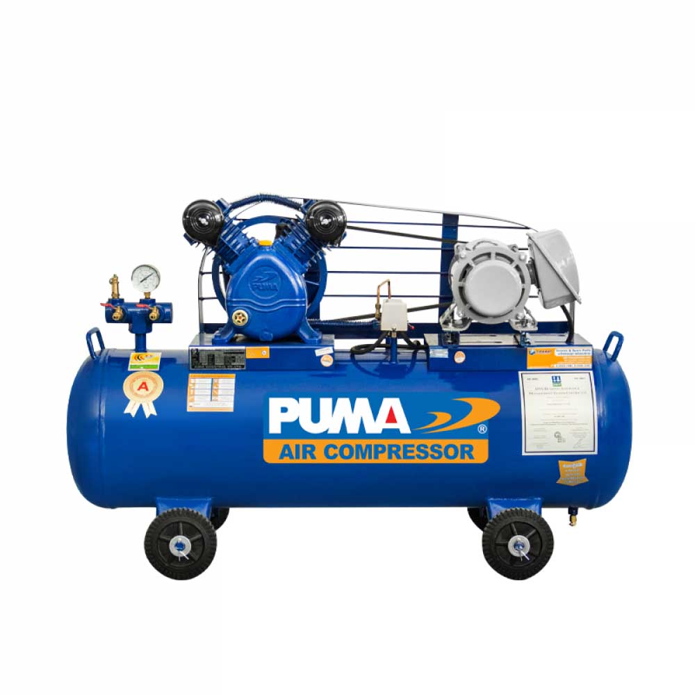 ปั๊มลมสายพาน 2 HP ถัง 148 ลิตร ไฟ 220V รุ่น PP-22-PPM220V PUMA
