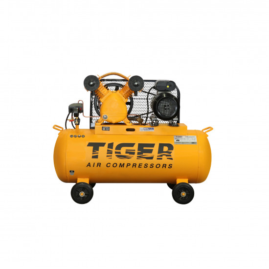 ปั๊มลม 2 HP 100 ลิตร พร้อมมอเตอร์ 3 HP 220V รุ่น TGA22-100M  TIGER