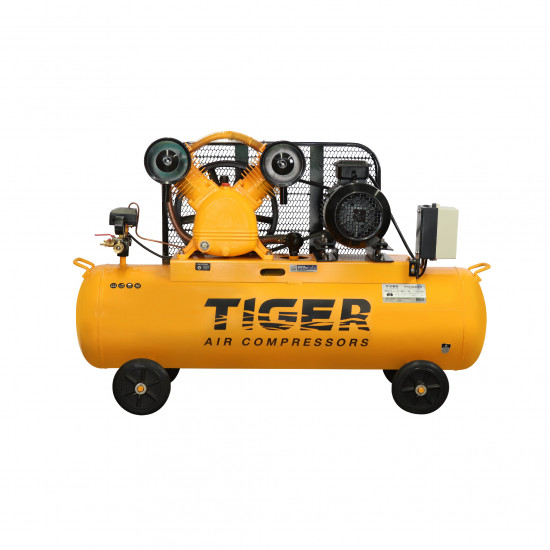 ปั๊มลม 5 HP 270 ลิตร พร้อมมอเตอร์ 5.5 HP 380V รุ่น TGA25-270M  TIGER