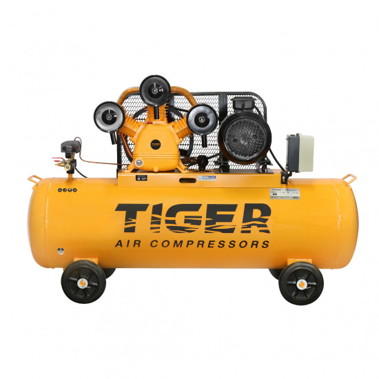 ปั๊มลม 7.5 HP 340 ลิตร พร้อมมอเตอร์ 7.5 HP 380V รุ่น TGA375-340  TIGER