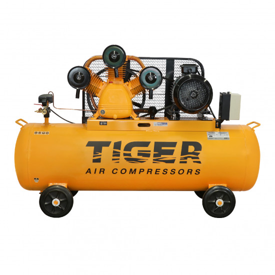 ปั๊มลม 10 HP 270 ลิตร พร้อมมอเตอร์ 10 HP 380V รุ่น TGA310-270M  TIGER