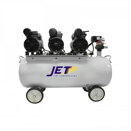 ปั๊มลมเสียงเงียบไม่ใช้น้ำมัน 70 ลิตร รุ่น JOS-370  JET