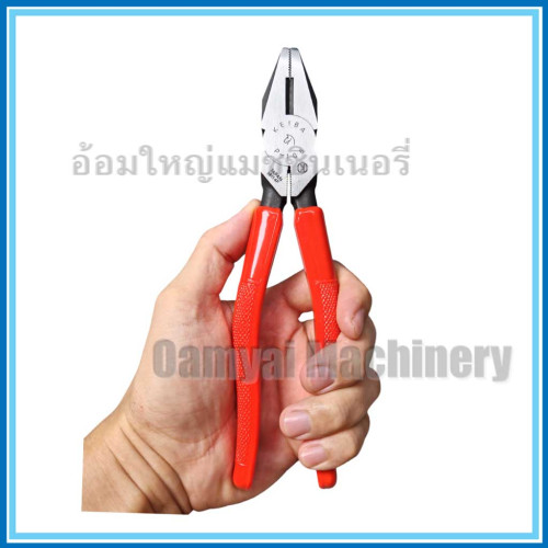คีมปากจิ้งจกด้ามแดง คีมปากจรเข้ ขนาด 8 นิ้ว รุ่น PH-108 KEIBA (หัวม้า) 4