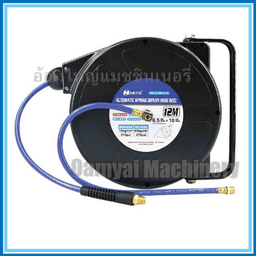 สายลม PU เสริมใยสังเคราะห์แบบรอกสปริง สายลมพียูรอกสปริง โรลสายลมPU  6.5*10 มม.*12 เมตร  MITO