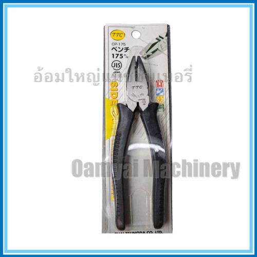 คีมปากจิ้งจก คีมปากจรเข้ ด้ามหนา ขนาด 7 นิ้ว รุ่น CP-175 TTC