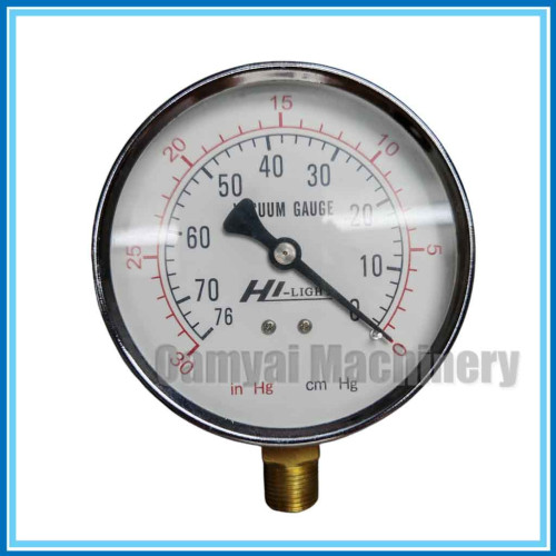 เกจวัดแรงดูด หน้าปัทม์ 4 นิ้ว 30 Hg /70 cmHg HI-LIGHT