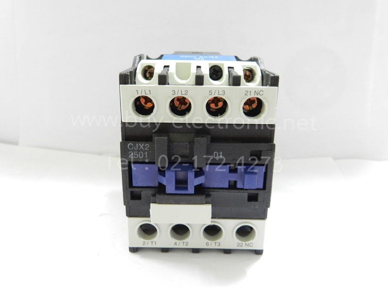 CJX2-2501 AC Contactor 25 Amp 3 Phase 3-Pole NC 220V 50/60Hz Coil - สินค้าใหม่ ได้ของชัวร์