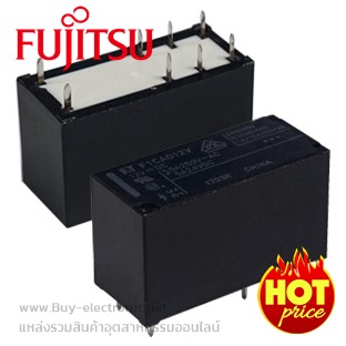 รหัส FTR-F1CA012V,รายละเอียด Low Profile Power Relay Coil 12VDC, 2 Form C(DPDT), ยี่ห้อ FUJITSU