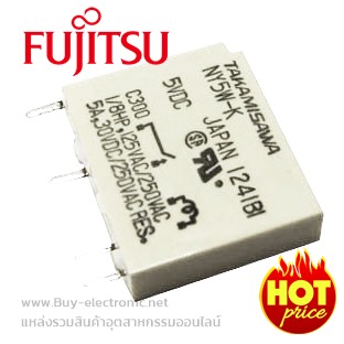 รหัส NY-5W-K,รายละเอียด Power Relay Coil 5VDC, ยี่ห้อ FUJITSU 0