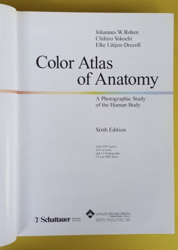 Color Atlas of Anatomy by Rohen - Yokochi - Lutjen-Drecoll