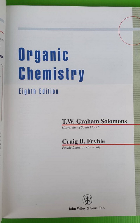 SOLOMONS AND FRYHLE Organic Chemistry